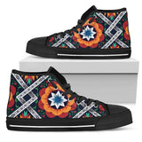 African Kente High Top Shoes For Women, Shoes For Men Custom Shoes