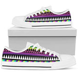 Animal Skin Aztec Rainbow Low Top Shoes For Men, Women
