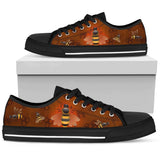 Bee Brown Low Top Shoes For Women, Shoes For Men Custom Shoes