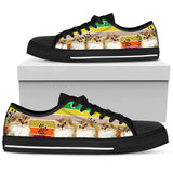 Cat Rainbow Low Top Shoes For Women, Shoes For Men Custom Shoes