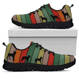 Boxer Colors Rows Sneakers Shoes For Women, Shoes For Men Sneaker Custom Shoes