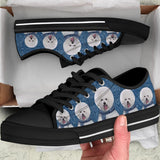 Bichon Frise Lovely Crew Low Top Shoes For Women, Shoes For Men Custom Shoes