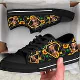 Dachshund Diamond Flowers Low Top Shoes For Women, Shoes For Men Custom Shoes