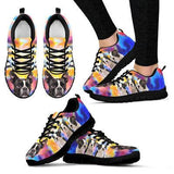 Boston Terrier Color Sneakers Shoes For Women, Shoes For Men Sneaker Custom Shoes
