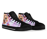 Golden Kiss High Top Shoes For Women, Shoes For Men Custom Shoes