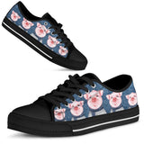 Pig Lovely Crew Low Top Shoes For Women, Shoes For Men Custom Shoes