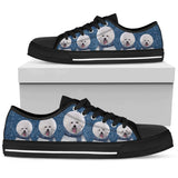 Bichon Frise Lovely Crew Low Top Shoes For Women, Shoes For Men Custom Shoes
