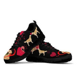 Golden Retriever Heart Sneakers Shoes For Women, Shoes For Men Sneaker Custom Shoes