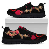 German Shepherd Heart Sneakers Shoes For Women, Shoes For Men Sneaker Custom Shoes