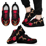 German Shepherd Heart Sneakers Shoes For Women, Shoes For Men Sneaker Custom Shoes