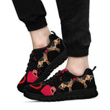German Shepherd Heart Sneakers Shoes For Women, Shoes For Men Sneaker Custom Shoes