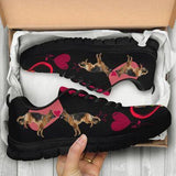 German Shepherd Heart Sneakers Shoes For Women, Shoes For Men Sneaker Custom Shoes