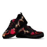 German Shepherd Heart Sneakers Shoes For Women, Shoes For Men Sneaker Custom Shoes