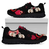 Shih Tzu Heart Sneakers Shoes For Women, Shoes For Men Sneaker Custom Shoes