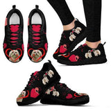 Shih Tzu Heart Sneakers Shoes For Women, Shoes For Men Sneaker Custom Shoes