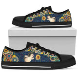 Penguin Sunflower Low Top Shoes For Women, Shoes For Men Custom Shoes