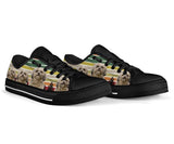 Shih Tzu Colors Black Low Top Shoes For Women, Shoes For Men Custom Shoes