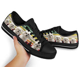 Bichon Frise Colors Black Low Top Shoes For Women, Shoes For Men Custom Shoes