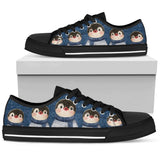 Penguin Lovely Crew Low Top Shoes For Women, Shoes For Men Custom Shoes