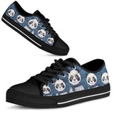 Panda Lovely Crew Low Top Shoes For Women, Shoes For Men Custom Shoes