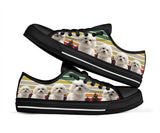 Bichon Frise Colors Black Low Top Shoes For Women, Shoes For Men Custom Shoes