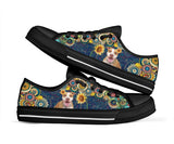 Pitbull Sunflower Low Top Shoes For Women, Shoes For Men Custom Shoes