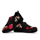 Chihuahua Heart Sneakers Shoes For Women, Shoes For Men Sneaker Custom Shoes