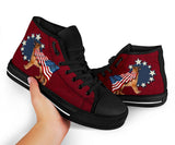 German Shepherd Independence High Top Shoes For Women, Shoes For Men Custom Shoes