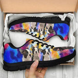 Boston Terrier Color Sneakers Shoes For Women, Shoes For Men Sneaker Custom Shoes