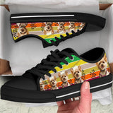 Yorkshire Rainbow Low Top Shoes For Women, Shoes For Men Custom Shoes