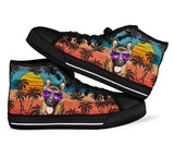 German Shepherd Summer High Top Shoes For Women, Shoes For Men Custom Shoes