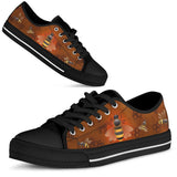 Bee Brown Low Top Shoes For Women, Shoes For Men Custom Shoes