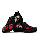 Pug Heart Sneakers Shoes For Women, Shoes For Men Sneaker Custom Shoes