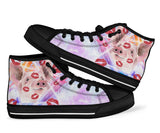 Pig Kiss High Top Shoes For Women, Shoes For Men Custom Shoes