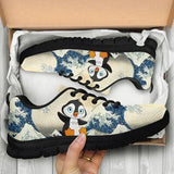 Penguin Beach Sneakers Shoes For Women, Shoes For Men Sneaker Custom Shoes