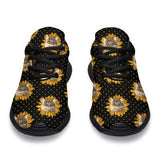 Cats Sunflowers Sneakers Shoes For Women, Shoes For Men Sneaker Custom Shoes