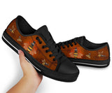 Bee Brown Low Top Shoes For Women, Shoes For Men Custom Shoes