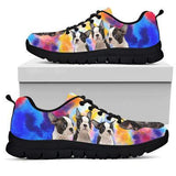 Boston Terrier Color Sneakers Shoes For Women, Shoes For Men Sneaker Custom Shoes
