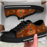 Bee Brown Low Top Shoes For Women, Shoes For Men Custom Shoes