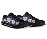 Pig Lovely Crew Low Top Shoes For Women, Shoes For Men Custom Shoes