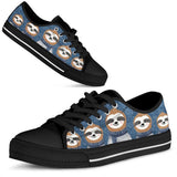 Sloth Lovely Crew Low Top Shoes For Women, Shoes For Men Custom Shoes