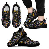 Hummingbird Embroidery Sneakers Shoes For Women, Shoes For Men Sneaker Custom Shoes