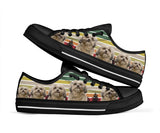 Shih Tzu Colors Black Low Top Shoes For Women, Shoes For Men Custom Shoes