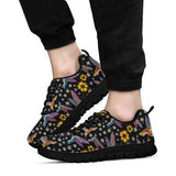 Hummingbird Embroidery Sneakers Shoes For Women, Shoes For Men Sneaker Custom Shoes
