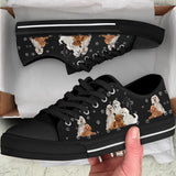 Poodle Paws Low Top Shoes For Women, Shoes For Men Custom Shoes