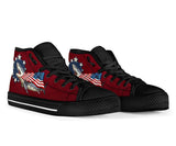 Shark Independence High Top Shoes For Women, Shoes For Men Custom Shoes