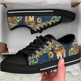 Shih Tzu Sunflower Low Top Shoes For Women, Shoes For Men Custom Shoes