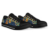 Golden Retriever Sunflower Low Top Shoes For Women, Shoes For Men Custom Shoes