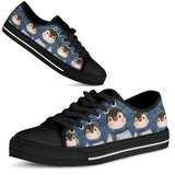 Penguin Lovely Crew Low Top Shoes For Women, Shoes For Men Custom Shoes