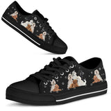 Poodle Paws Low Top Shoes For Women, Shoes For Men Custom Shoes